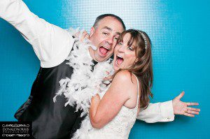 wedding santa barbara photobooth bride groom fun